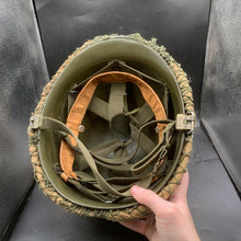 Load image into Gallery viewer, Genuine Dutch Army M53 Euroclone of US M1 Camouflaged Helmet & Liner Set - The Militaria Shop