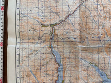 Load image into Gallery viewer, Original WW2 British Army OS Map of Scotland - Lock Katrine & Lock Earn - The Militaria Shop