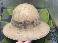 Load image into Gallery viewer, Original WW2 British Home Front Senior Fire Guard Helmet - 1941 Dated - The Militaria Shop