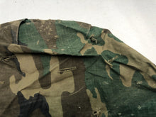 Load image into Gallery viewer, Original US Army Vietnam War Era M1 Camo Helmet Cover - Local Find - Combat Worn - The Militaria Shop