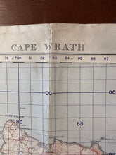 Load image into Gallery viewer, Original WW2 British Army GSGS Map of Scotland - Cape Wrath - The Militaria Shop