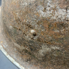 Load image into Gallery viewer, Original British/Canadian Army WW2 Mk3 Turtle High Rivet Combat Steel Helmet - The Militaria Shop