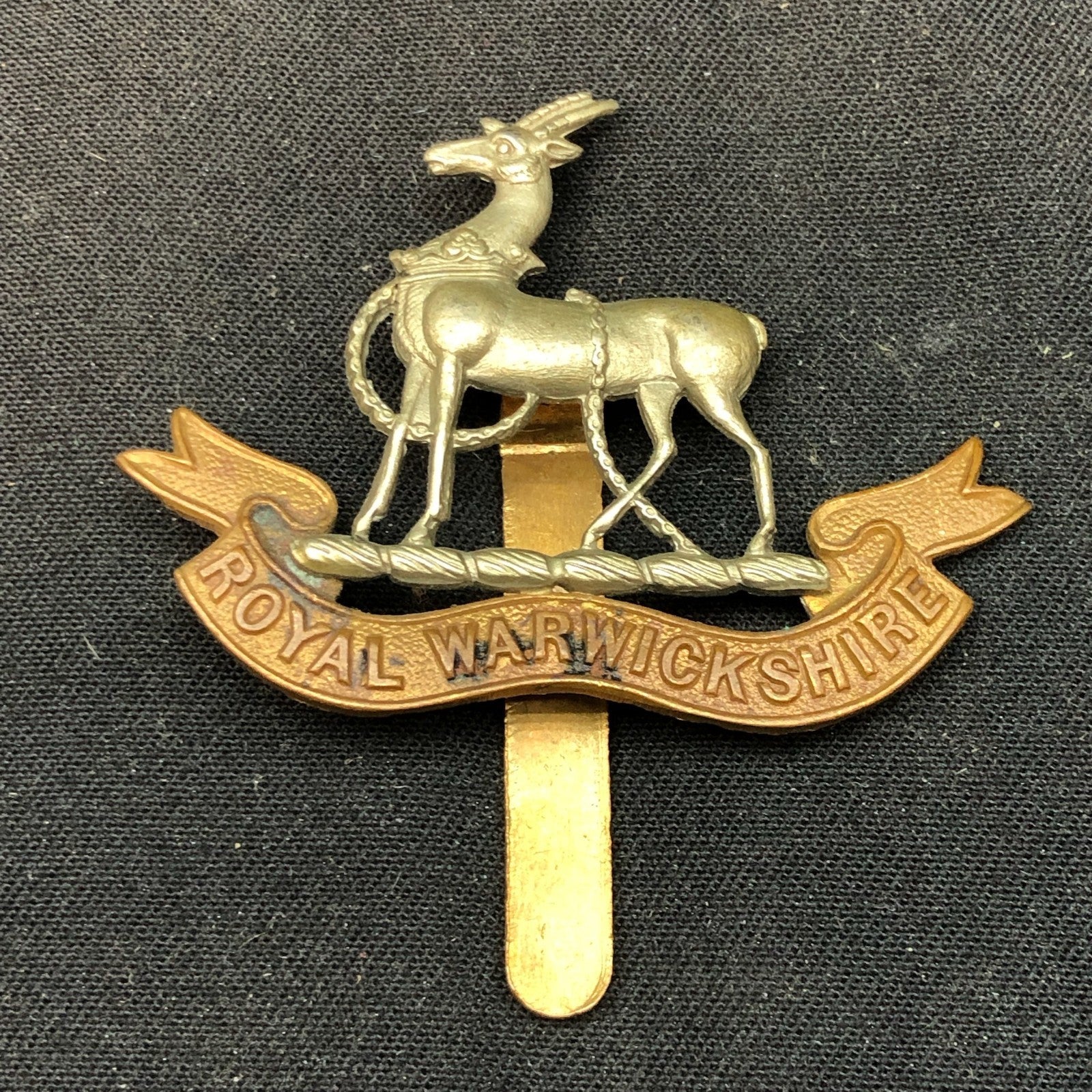 Original WW2 British Army Cap Badge - Royal Warwickshire Regiment - The Militaria Shop