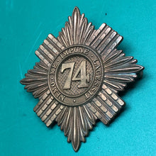 Load image into Gallery viewer, British Army Cap Badge - 74th (Highland) Regiment of Foot - The Militaria Shop