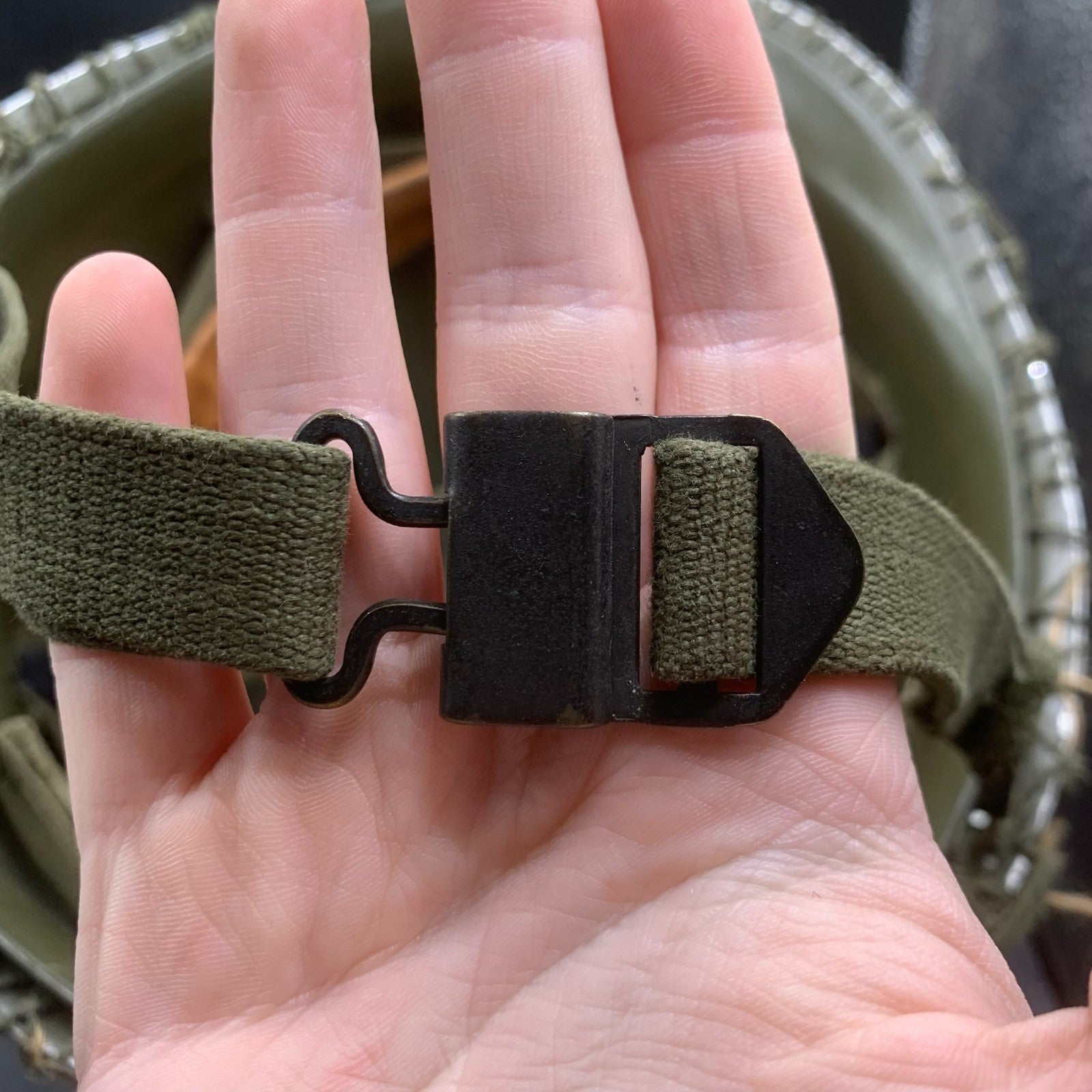 Genuine Dutch Army M53 Euroclone of US M1 Camouflaged Helmet & Liner Set - The Militaria Shop
