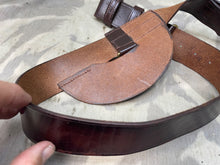 Load image into Gallery viewer, Original British Army Officer's Brown Leather Sword Belt - No Buckle - The Militaria Shop