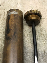 Load image into Gallery viewer, Original WW1 British Army SMLE Enfield Brass Oil Bottle - EFD Marked - The Militaria Shop