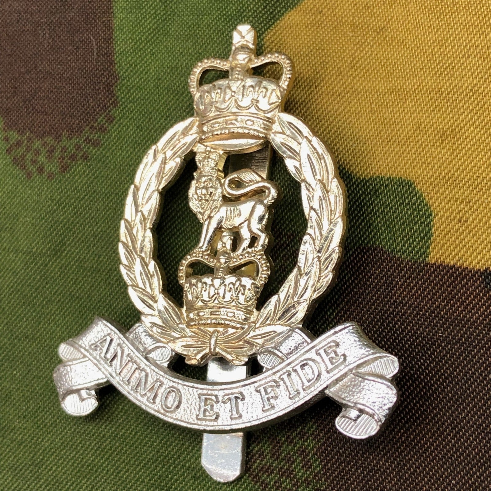 Original British Staybrite Army Cap Badge - Adjutant General's Corps - The Militaria Shop