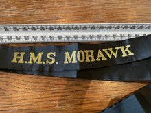 Lade das Bild in den Galerie-Viewer, Genuine British Royal Navy HMS Mohawk Cap Tally - Full Length - Mint - The Militaria Shop