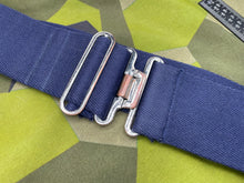 Charger l'image dans la galerie, Original British Royal Navy Blue Canvas Stable Belt - Approx 34" Waist - The Militaria Shop