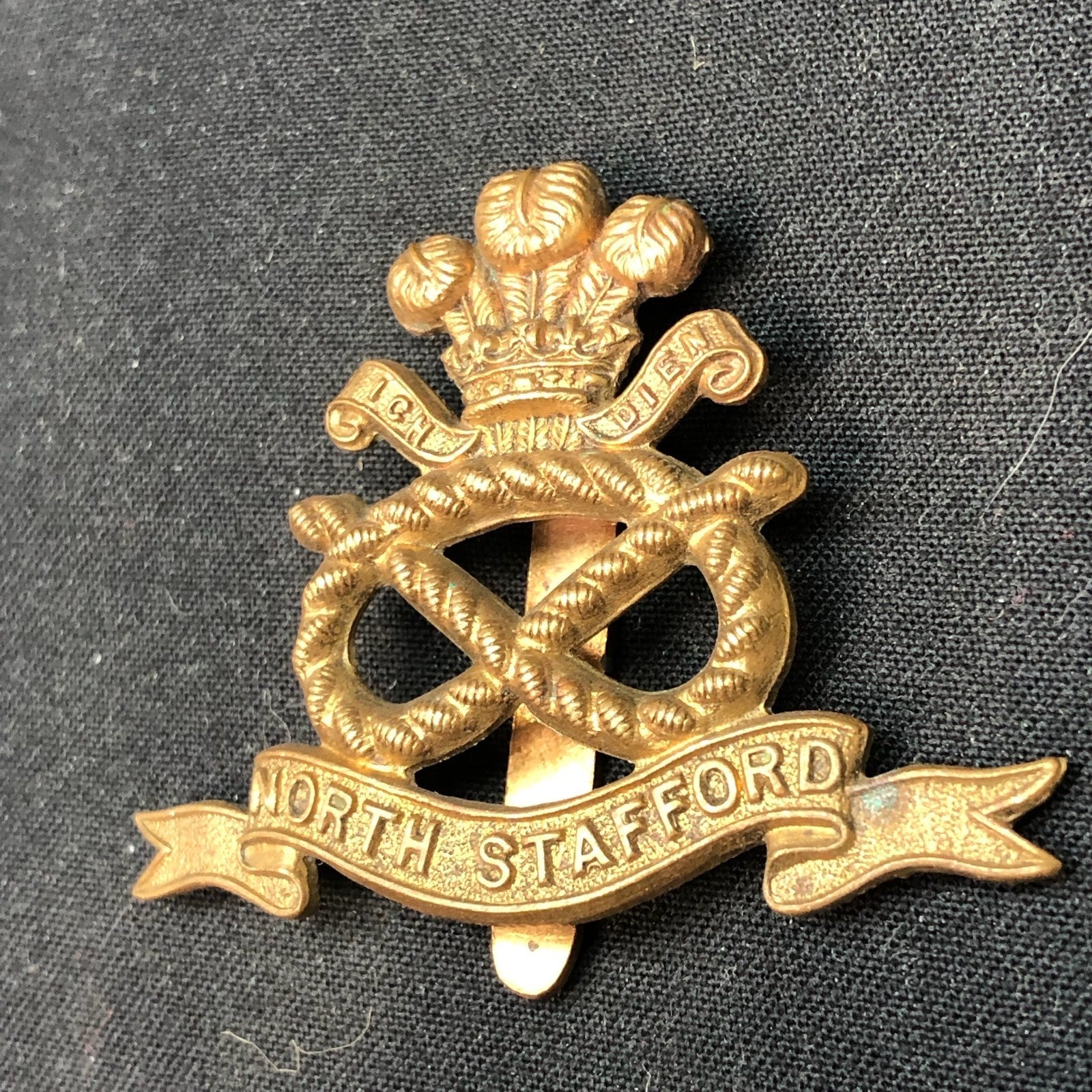 Original WW2 British Army Cap Badge - North Staffordshire Regiment - The Militaria Shop