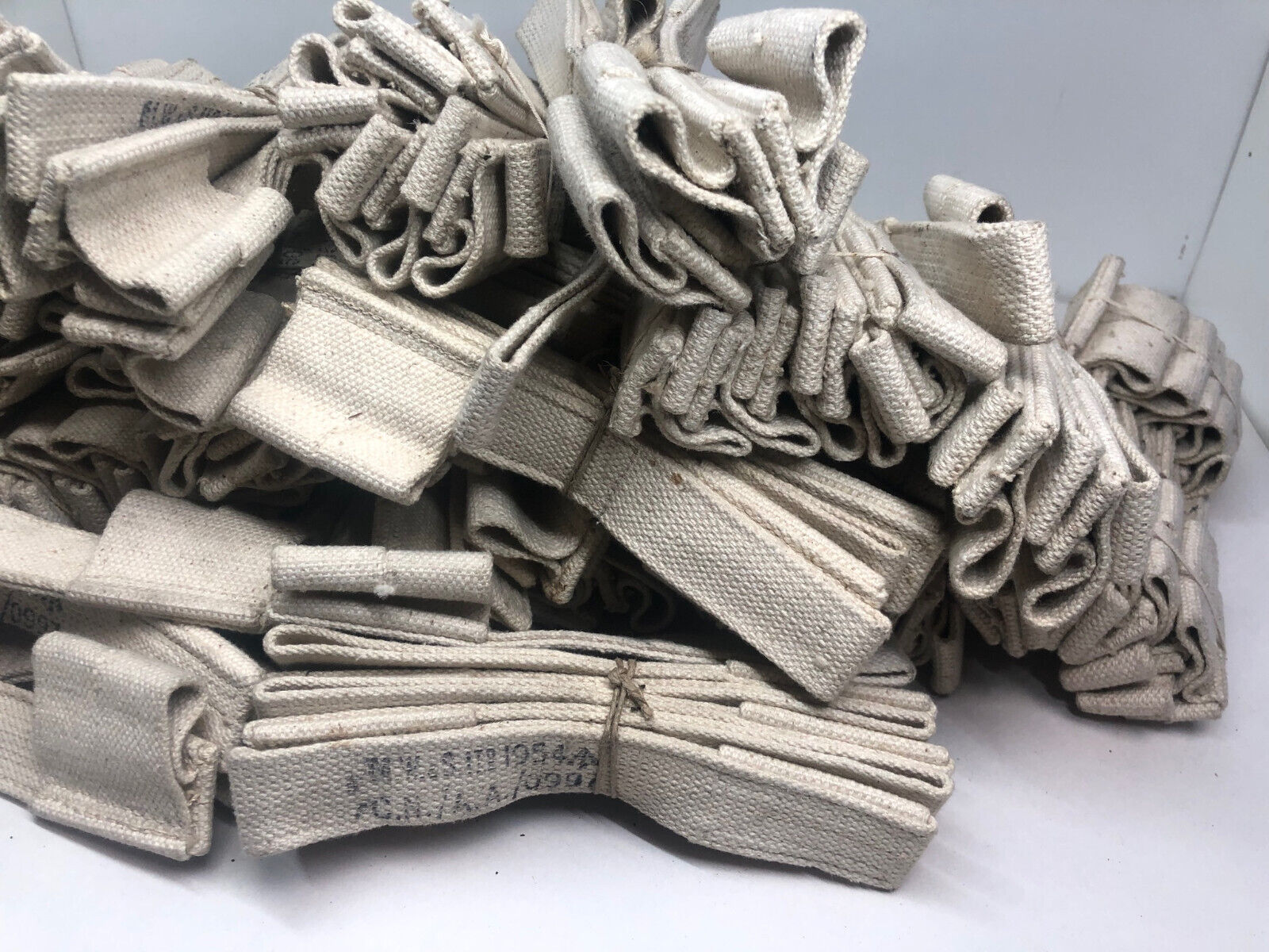Original WW2 British Army 37 Pattern Webbing Bayo Frog - White for Guards & MP's - The Militaria Shop