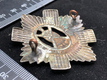 Load image into Gallery viewer, Original WW2 British Army The Royal Scots Regiment Cap Badge - The Militaria Shop