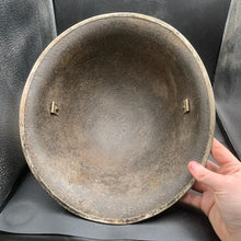 Load image into Gallery viewer, Original British/Canadian Army WW2 Mk3 Turtle High Rivet Combat Steel Helmet - The Militaria Shop