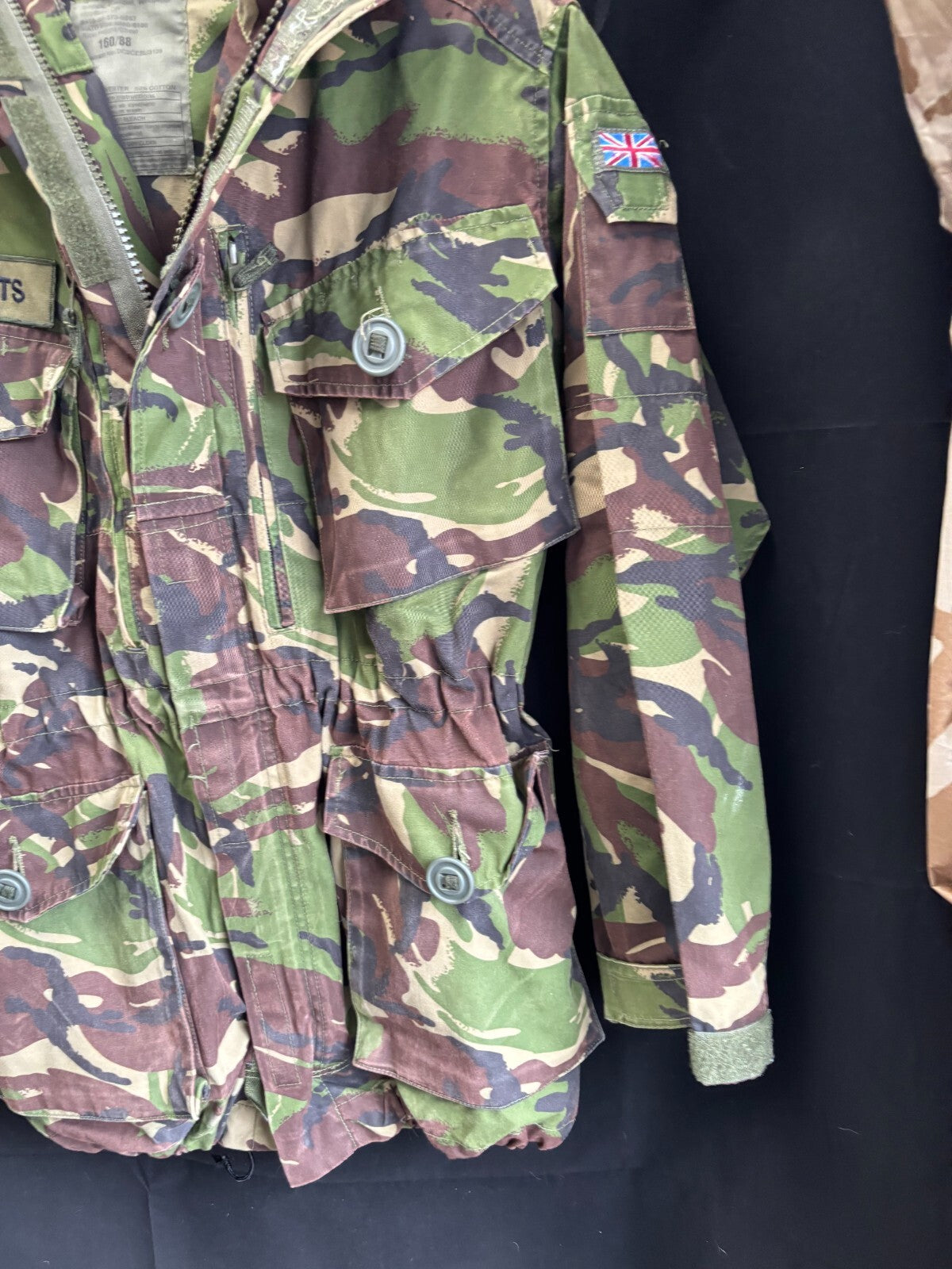 British Army DPM Camouflaged jacket Smock Windproof -Size 160/88 - The Militaria Shop