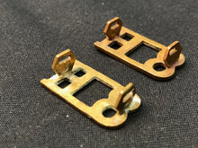 Load image into Gallery viewer, Original WW1 British Army Brass Shoulder Titles - 8th Hussars - The Militaria Shop