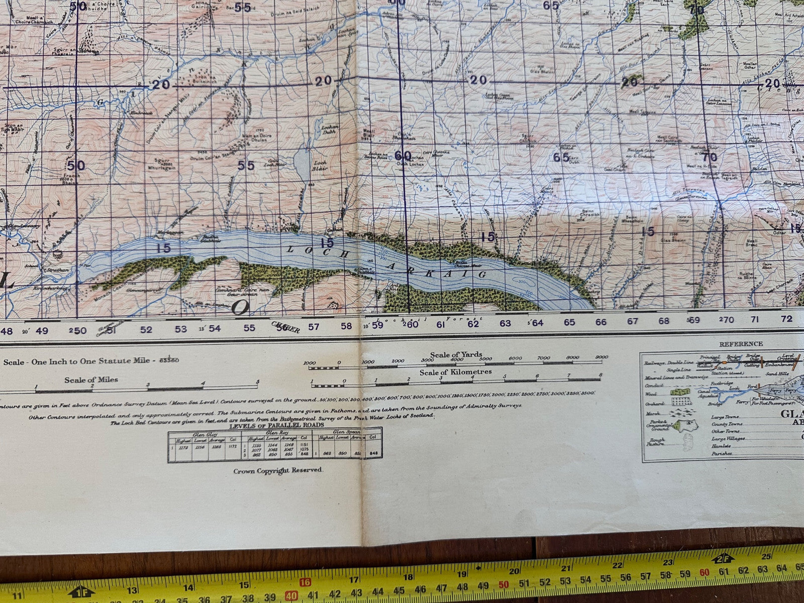 Original WW2 British Army GSGS Map of Scotland - Glen Shiel & Glen Garry - The Militaria Shop