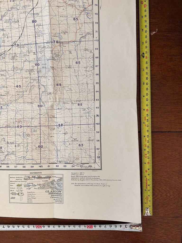 Original WW2 British Army GSGS Map of Scotland - Thurso & Reay - The Militaria Shop