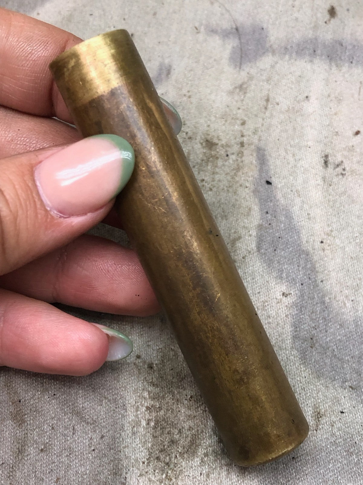 Original WW1 British Army SMLE Enfield Brass Oil Bottle - EFD Marked - The Militaria Shop
