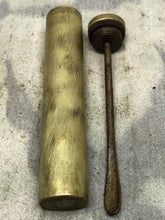 Load image into Gallery viewer, Original WW1 British Army SMLE Enfield Brass Oil Bottle - EFD Marked - The Militaria Shop