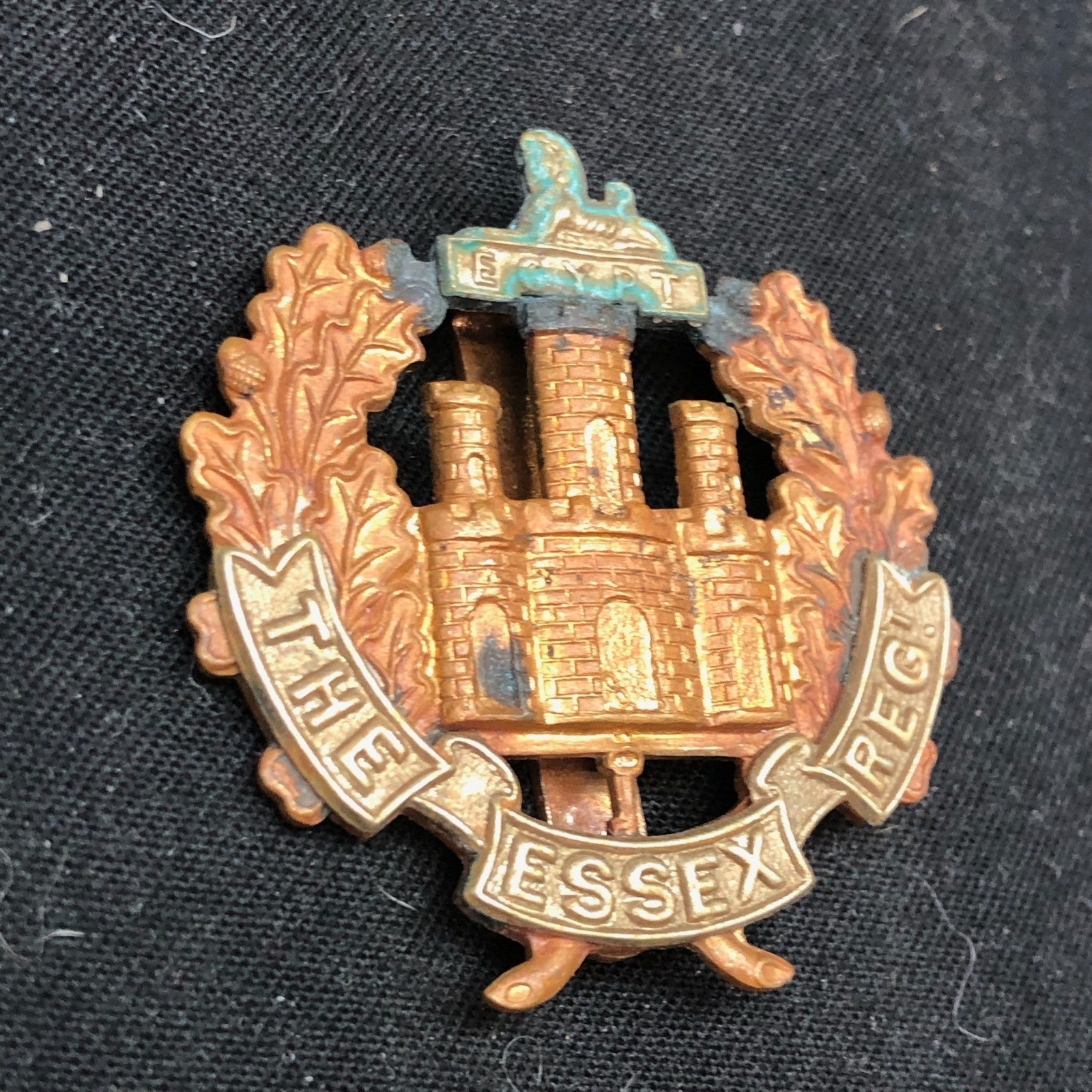 Original WW2 British Army Cap Badge - Essex Regiment - The Militaria Shop