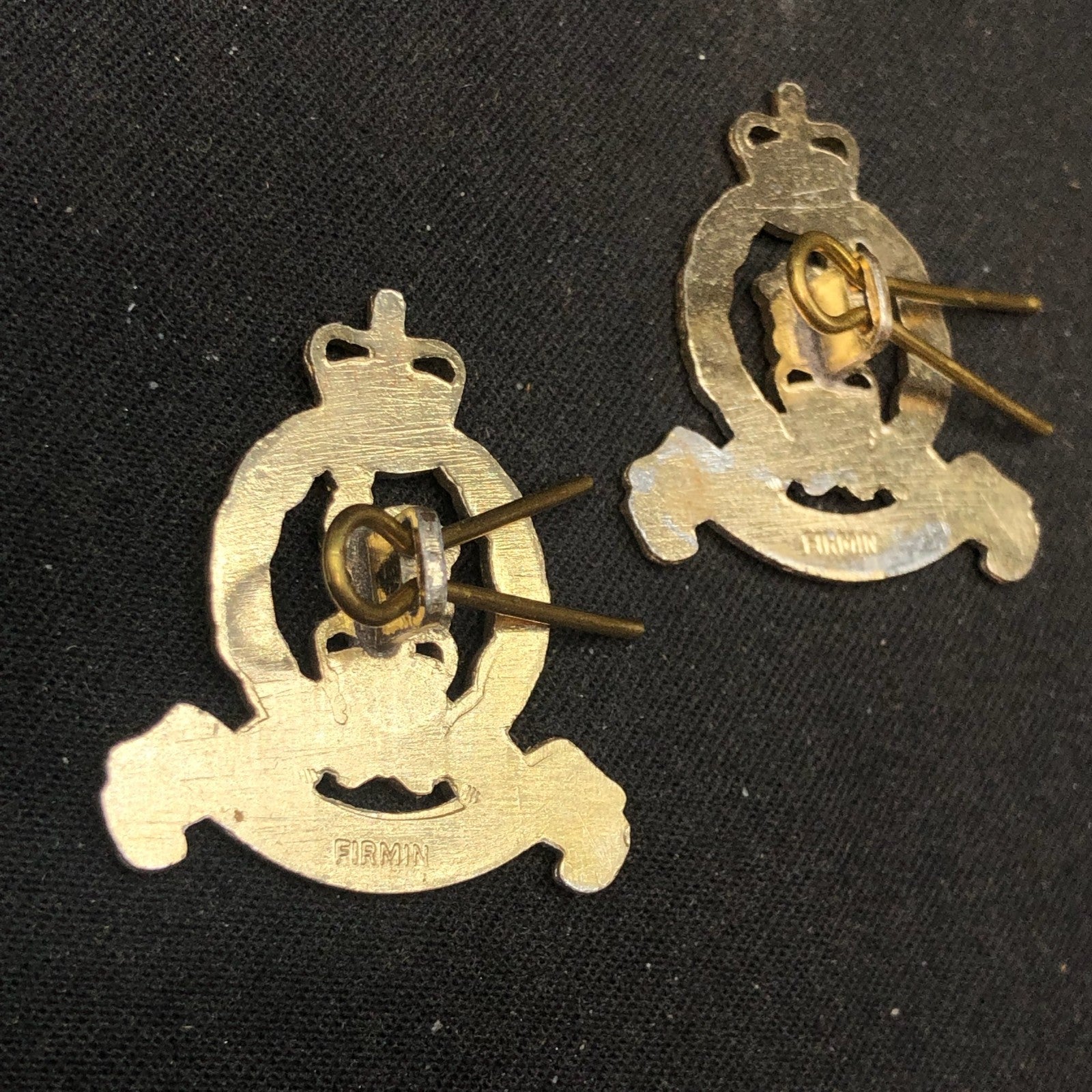 Original British Collar Badge Pair - Adjutants General Corps - The Militaria Shop
