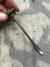 Load image into Gallery viewer, Original WW1 British Army SMLE Enfield Brass Oil Bottle - EFD Marked - The Militaria Shop