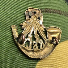 Load image into Gallery viewer, Original WW1 British Army Collar Badge - King's Shropshire Light Infantry KSLI - The Militaria Shop