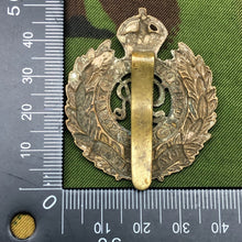 Load image into Gallery viewer, Original WW1 British Army Cap Badge - Royal Engineers - George 5th - GVR - The Militaria Shop