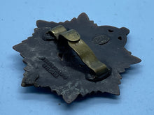 Load image into Gallery viewer, Original WW2 British Army GVI Royal Army Service Corps Plastic Economy Cap Badge - The Militaria Shop