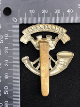 Load image into Gallery viewer, Original WW2 British Army Light Infantry Cap Badge - The Militaria Shop