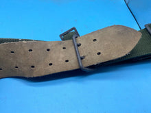 Lade das Bild in den Galerie-Viewer, Original Army Belt - Canvas and Leather - Approximately Size 32" Waist - The Militaria Shop