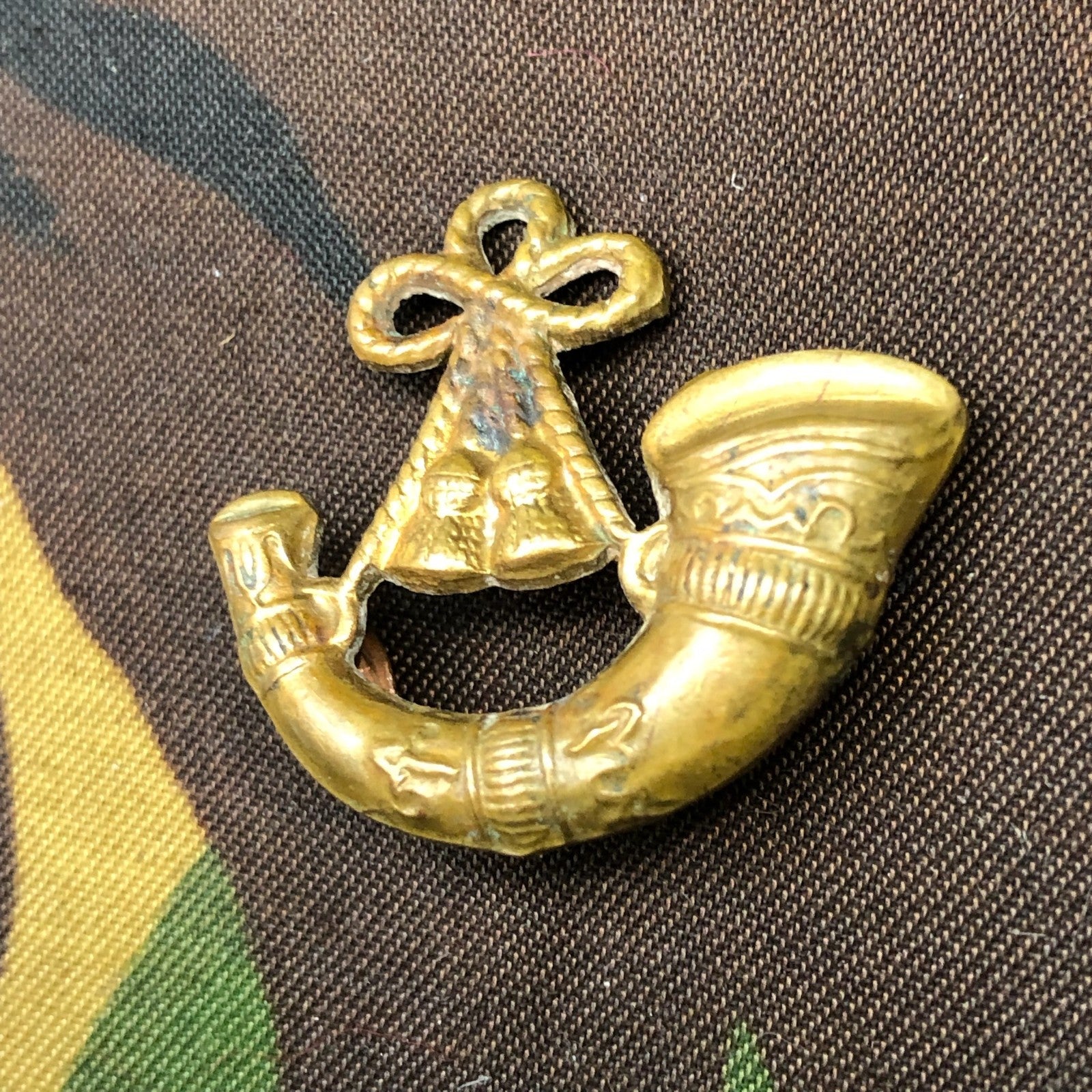Original WW2 British Army Collar Badge - Oxfordshire & Buckinghamshire Light Inf - The Militaria Shop