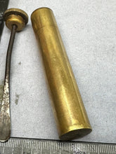Load image into Gallery viewer, Original WW1 British Army SMLE Enfield Brass Oil Bottle - W.H.B - The Militaria Shop