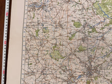 Load image into Gallery viewer, Original WW2 British Army GSGS OS Map of England - The Dukeries - The Militaria Shop