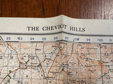 Charger l'image dans la galerie, Original WW2 British Army GSGS Map of Scotland - The Cheviot Hills - The Militaria Shop