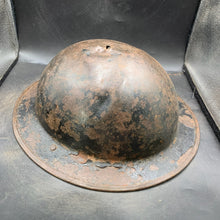 Load image into Gallery viewer, Original British Army WW2 Combat Steel Helmet - The Militaria Shop