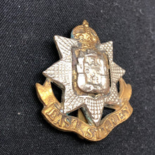 Load image into Gallery viewer, Genuine WW2 British Army Brass Cap Badge - East Surrey Regiment - The Militaria Shop