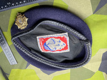 Load image into Gallery viewer, Original British Army Logistics Corps Beret with Badge - The Militaria Shop