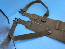 Load image into Gallery viewer, Original Pair of British Army 37 Pattern Khaki Canvas L-Straps - The Militaria Shop