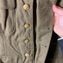 Lade das Bild in den Galerie-Viewer, Original WW2 US Army Class A Dress Jacket 1942 - Private Ryan Prop - 38" Regular - The Militaria Shop