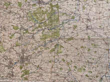 Load image into Gallery viewer, Original WW2 British Army GSGS OS Map of England - The Dukeries - The Militaria Shop