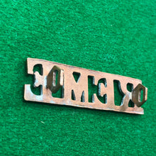 Load image into Gallery viewer, Original WW2 British Army Brass Shoulder Title - REME Engineers - The Militaria Shop