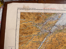 Load image into Gallery viewer, Original WW2 British Army RAF Navy Base Map of Scotland - The Eastern Highlands - The Militaria Shop
