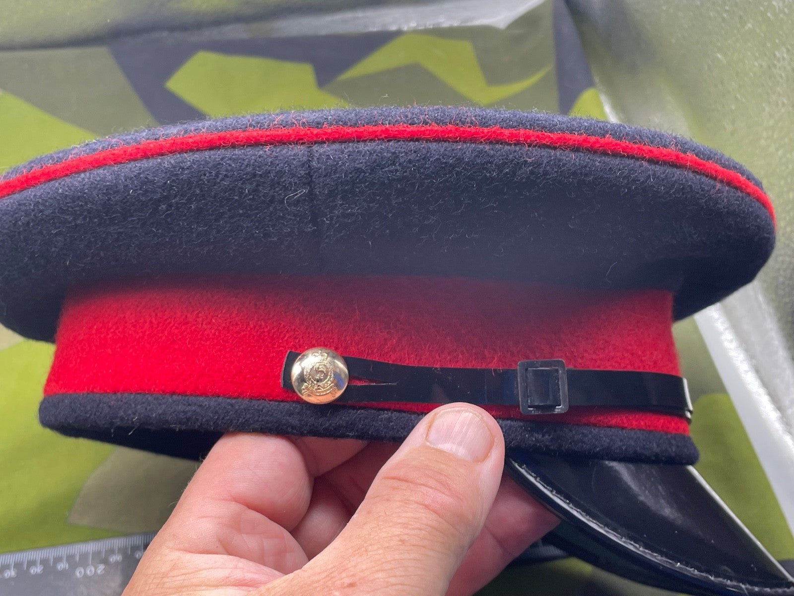 Genuine British Army Adjutant General's Corps Peaked Dress Cap - Size 56cm - The Militaria Shop