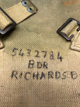Load image into Gallery viewer, Original WW2 British Army 37 Pattern Large Pack & Strap - 1940 Dated - The Militaria Shop