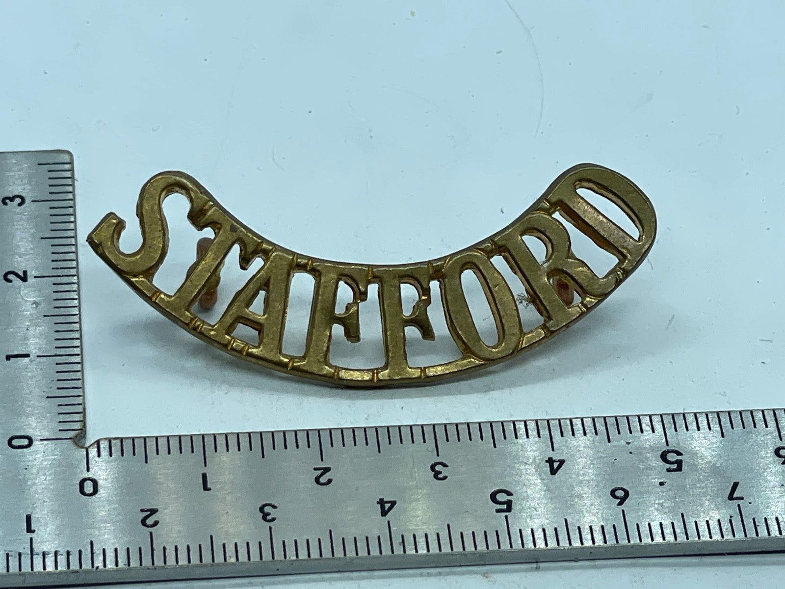 Original WW1 British Army Royal Stafford Regiment Shoulder Title - The Militaria Shop