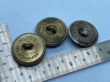 Load image into Gallery viewer, British Army Victorian General Service Volunteers White Metal Tunic Buttons x 3 - The Militaria Shop