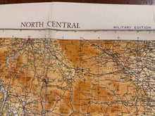 Load image into Gallery viewer, Original WW2 British Army RAF Navy Base Map of England - North Central - The Militaria Shop