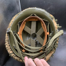Charger l'image dans la galerie, Genuine Dutch Army M53 Euroclone of WW2 US M1 Camouflaged Helmet & Liner Set - The Militaria Shop